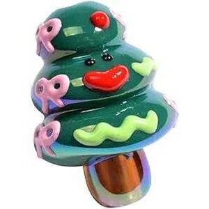 10pc Christmas Tree Beads Charm Holiday‎ Jewelry Making Supplies Enameled
